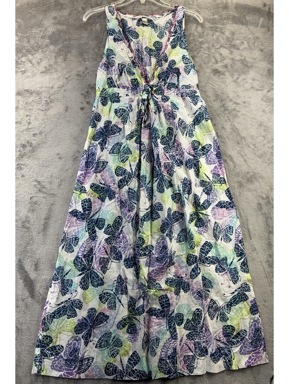 Vintage Victoria Secret Y2K Fairycore Butterfly Cotton Maxi Dress Gown Medium